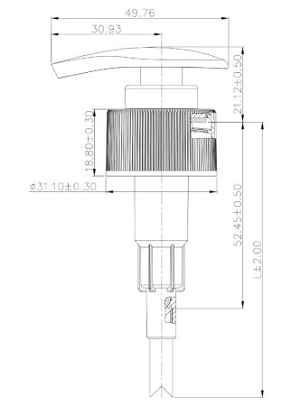 Lotion pump SR-302Q1 28/410
