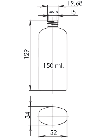 Flacon cosmetic din plastic. Cumpara ambalaje cosmetice in Europa, Romania.