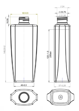 Flacon cosmetic din plastic. Cumpara ambalaje cosmetice in Europa, Romania.