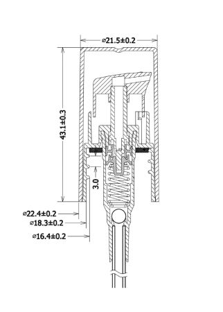 Lotion pump 11#-A 18/410 with cap