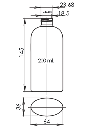 Flacon cosmetic din plastic. Cumpara ambalaje cosmetice in Europa, Romania.