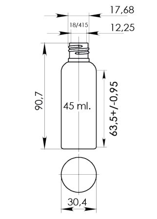 Flacon cosmetic din plastic. Cumpara ambalaje cosmetice in Europa, Romania.