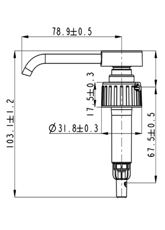 Lotion pump SR-313A1 28/410