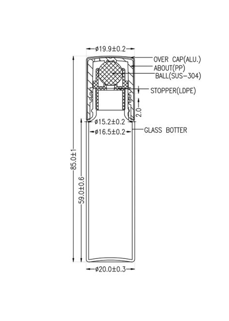 Roller bottle U-2