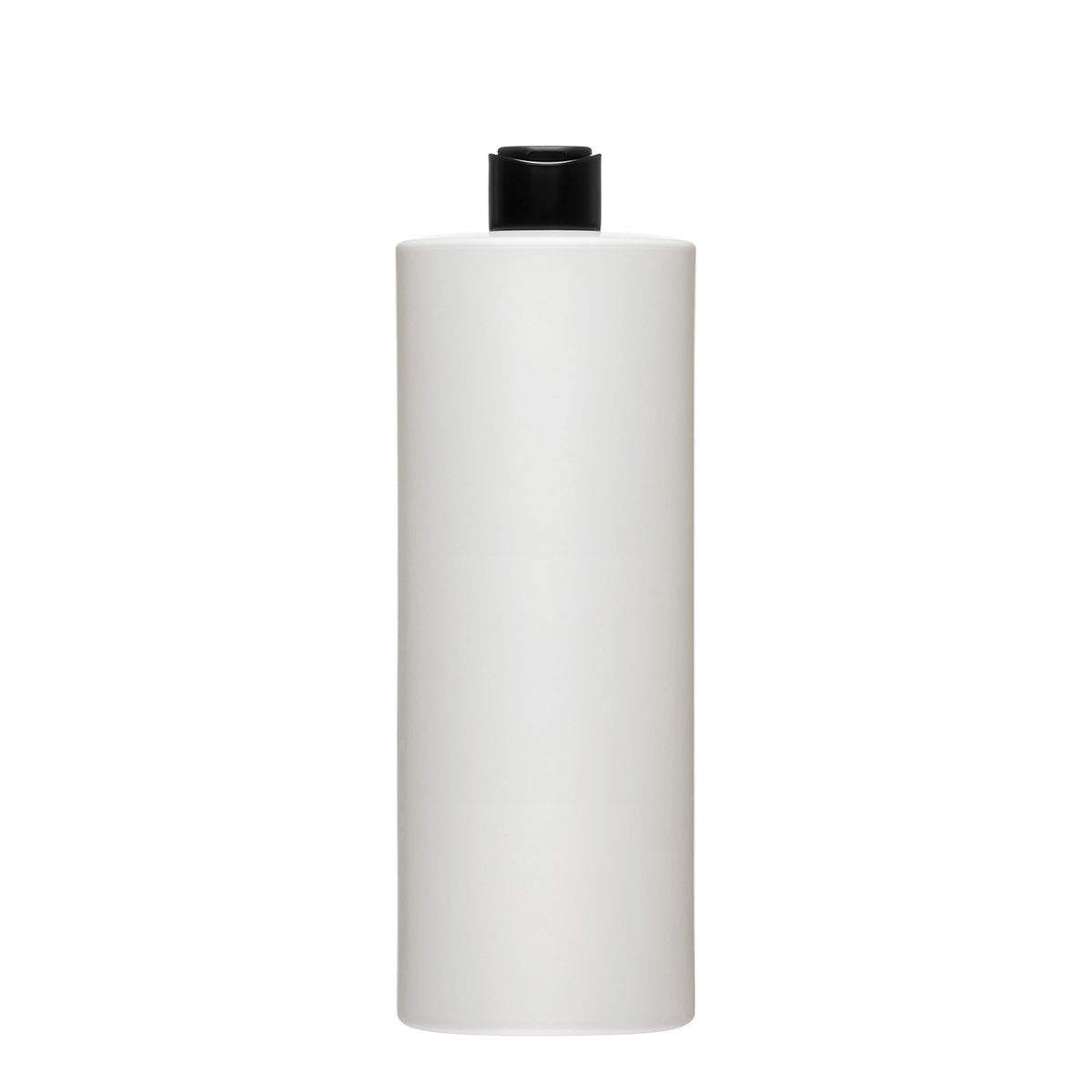 The 1000 ml HDPE bottle Rondo 1000 is perfect choice for any product in cosmetic industry. Can be used with big disk-top Rondo as well as with another caps or accessories.  This series of bottles is presented in different volumes: 200 ml, 250 ml, 400 ml, 500 ml, 750 ml, 1000 ml.