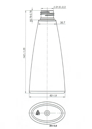 Flacon cosmetic din plastic. Cumpara ambalaje cosmetice in Europa, Romania.